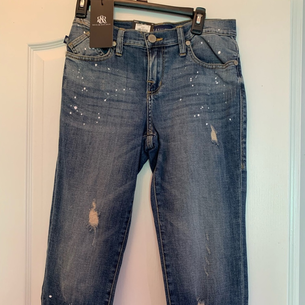 Women's Jeans Rock & Republic Slim Boyfriend Sz 8